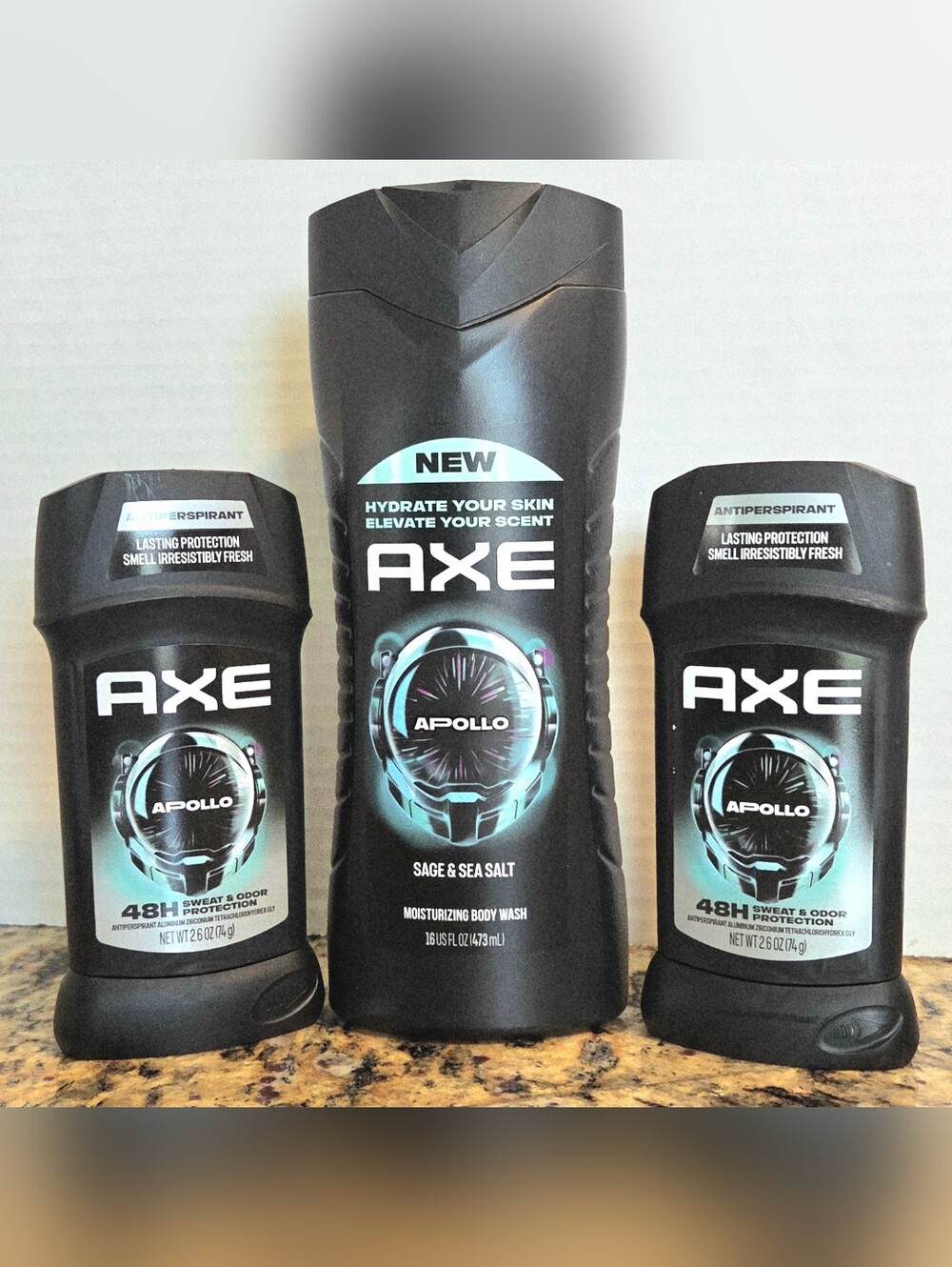 AXE Apollo Men’s Hydrating Body Wash & Antiperspirant Set